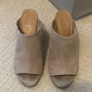 Franco Sarto - Suede Mules (8.5)